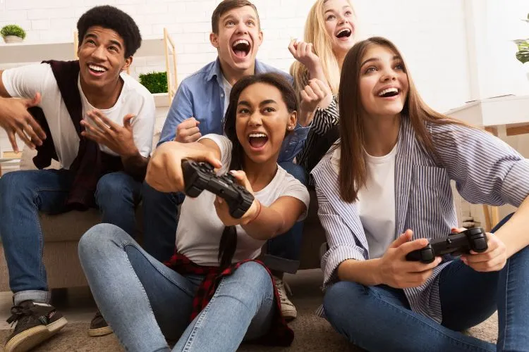Soirée jeux vidéos entre amis