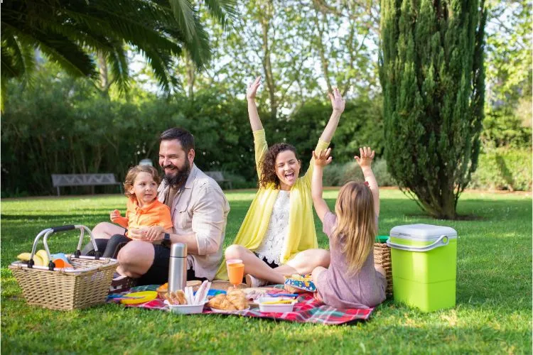 Un pique-nique en famille